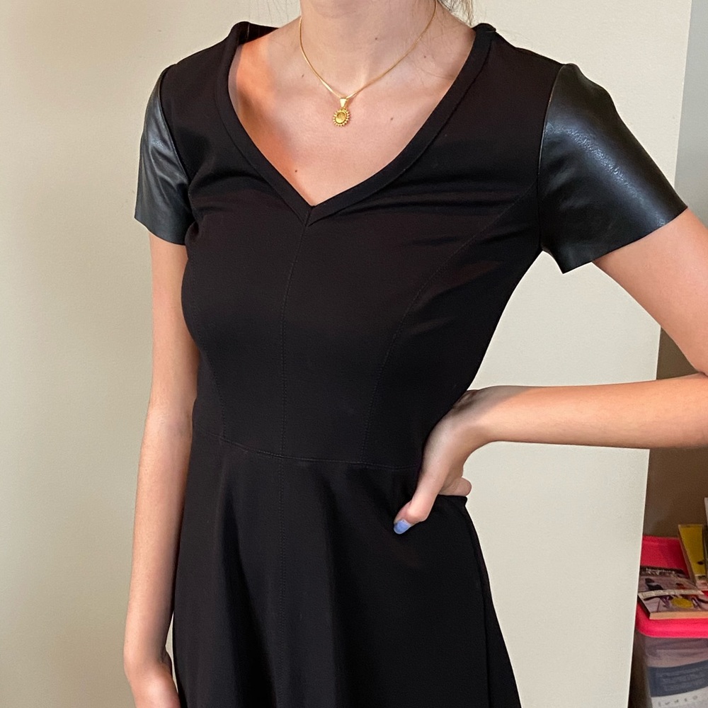 Leather sleeve LBD